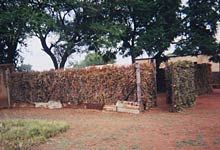 thatched fence of kraal enclosure