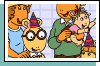 E-card featuring Buster, Francine, and the entire Read family celebrating Arthur's birthday.