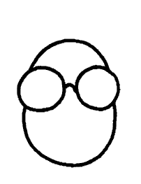 Picture of Arthur's face in progress.