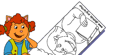 Picture of Sue Ellen with a bookmark