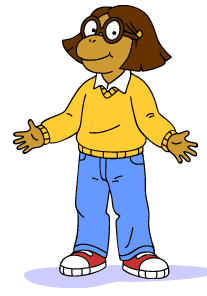 Francine dressed as Arthur