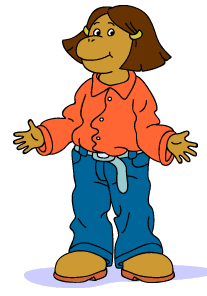 Francine dressed as Binky