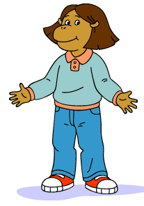 Francine dressed as Buster
