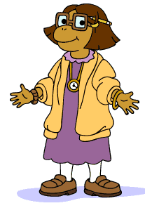 Francine dressed as Ms. Turner
