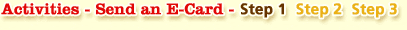 Activities - Send an E-Card - Step 1