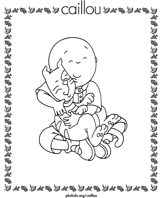 Caillou with Gilbert