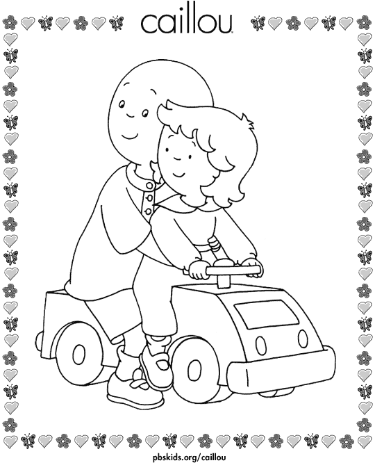 Caillou with Rosie