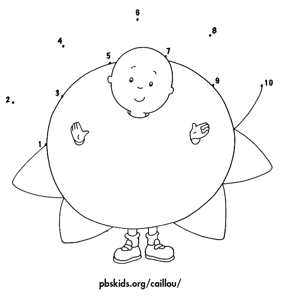 Caillou Disguised As A Flower