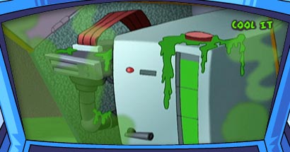 Motherboard's computer with smoke