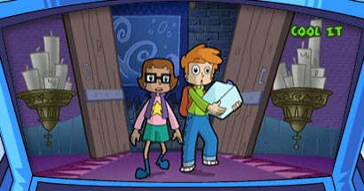 Matt and Inez in the castle