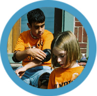 kids prepare for exercise & memory test