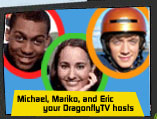 picture of michael, mariko and erik; your DFTV hosts