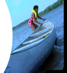 how can you paddle a canoe without using your arms?