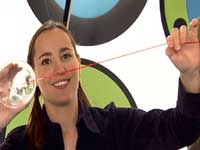 photo of mariko with a plastic strip