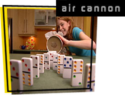 photo of girl with air cannon