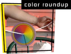 photo of rainbow paper disc
