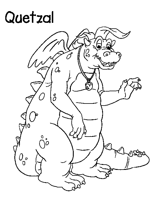 Coloring Book-Quetzal