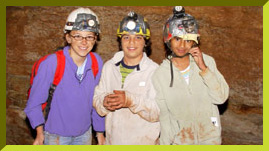 kids exploring a cave from season 2