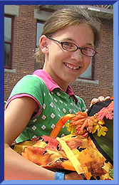 Bridget with a project.