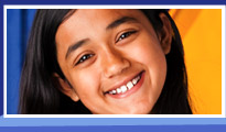 Shreya smiling.