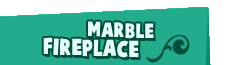 Marble fireplace