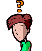 Boy with question mark over head
