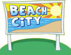 Beach City billboard