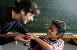 Teacher and student
