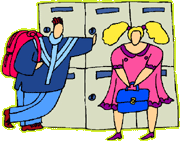 Kids at locker