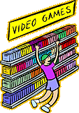 Boy looking at video games