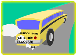 School bus leaving