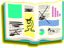 Marked up text book