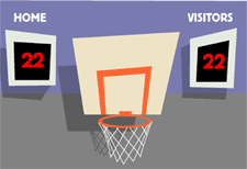 Basketball scoreboard