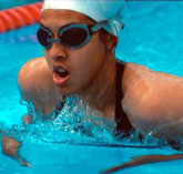 Girl swimming