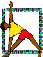 Boy stretching