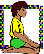 Boy kneeling