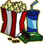 Popcorn, soda, and change purse