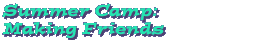 Summer Camp: Making Friends