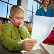 Boy in classroom