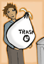 Taking out the trash