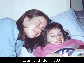 Laura and Tyler in 2001
