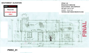 Piggley's house South-West elevation