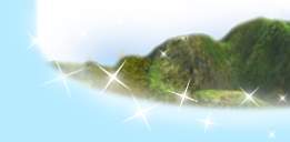 Mountain Range with Sparkles