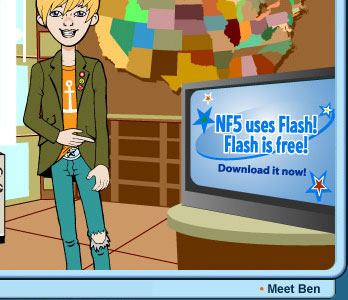 Ben on the National News set