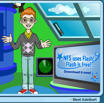 Adelbert on the set of Weather News