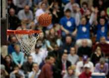 Photo of a basketball game