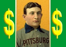 The Honus Wagner baseball card