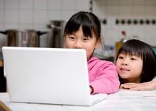 Photo of kids studying at home