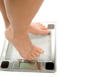 Photo of woman on scale