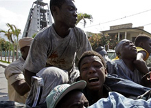 Photo of riot in Haiti